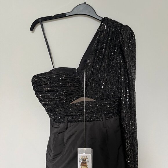 Self portrait black jumpsuit with sequins - Picture 3 of 3